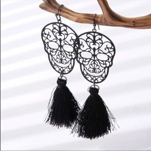 New Skeleton Tassel Drop Earrings